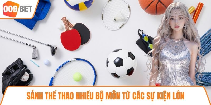Sảnh thể thao nhiều bộ môn từ các sự kiện lớn